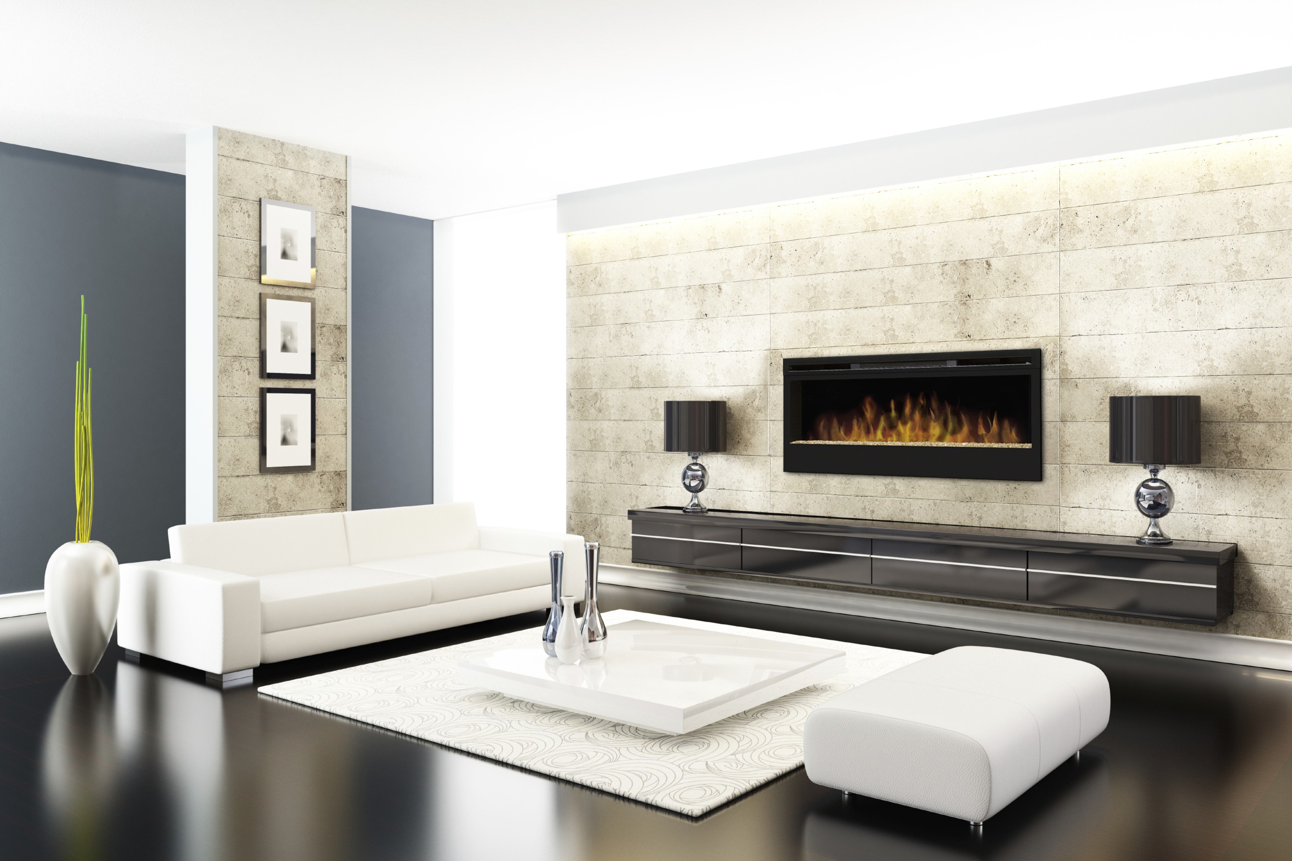 Synergy electric fireplace wall mount