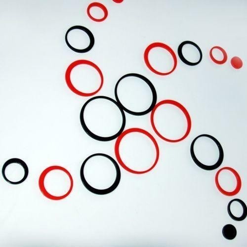 3d Design Wall Decor 10 Circles Wall Decal Sticker Free Style Home Decor Gift