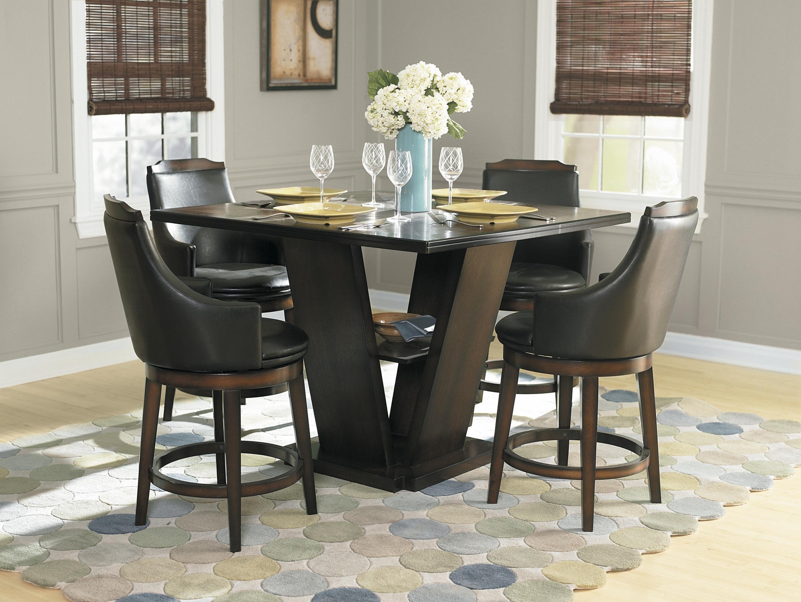 Contemporary Counter Height Dining Room Table