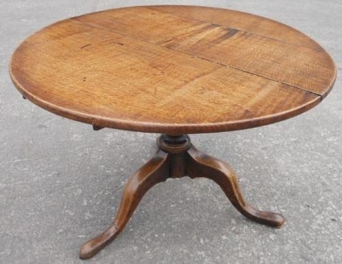 round light oak coffee table