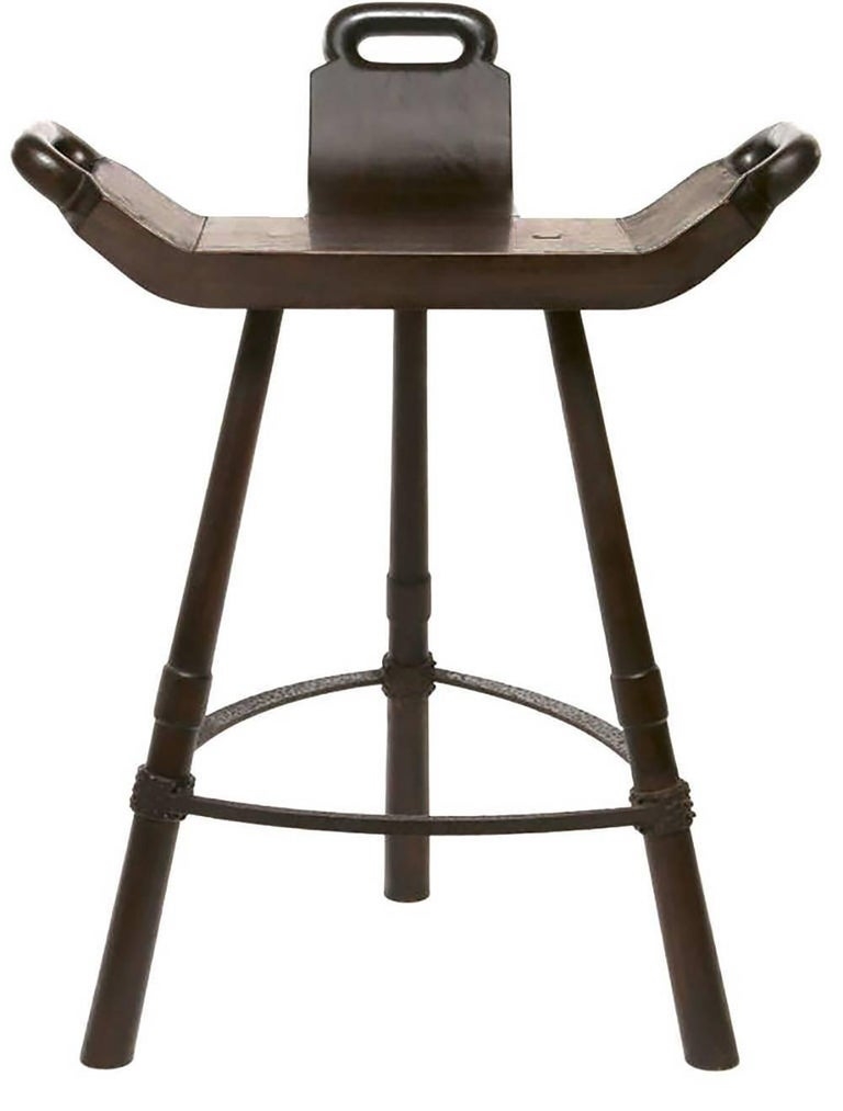 Pair exotic asian inspired bar stools image 2