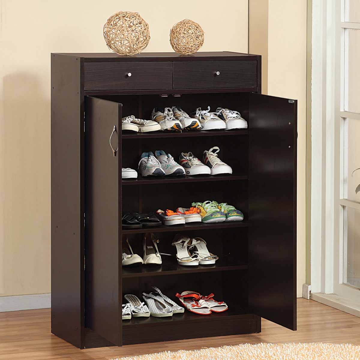 covered shoe storage