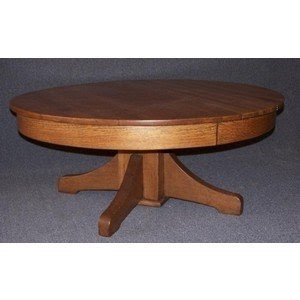 round light oak coffee table