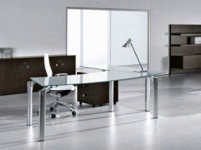 L-Shaped Glass Desks - Foter