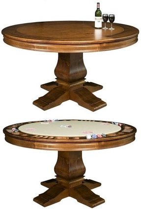 Pub height poker table