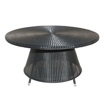 Cozy bay large rattan round table dining garden outdoor patio