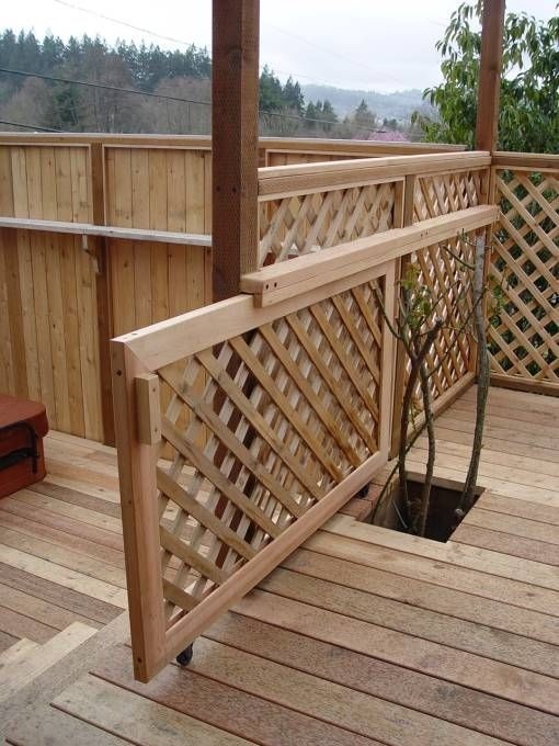 Deck gate designs wood