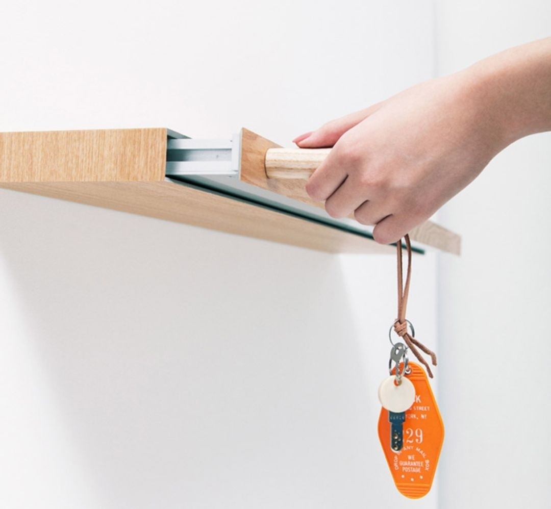 Floating Shelf with Drawer - Foter