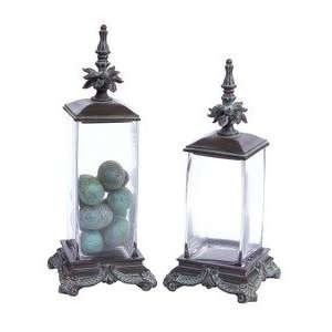 glass decorative canisters