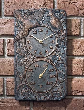 59 Best Pictures Decorative Outdoor Clock And Thermometer Set : Outdoor Thermometer Decorative - Foter