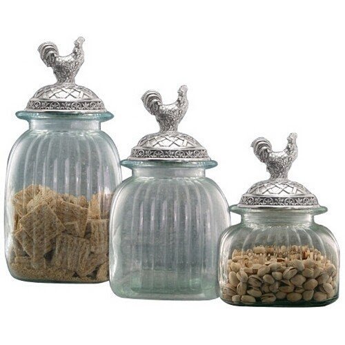 Glass Kitchen Canister & Storage Jars (Set of 6) Gracie Oaks