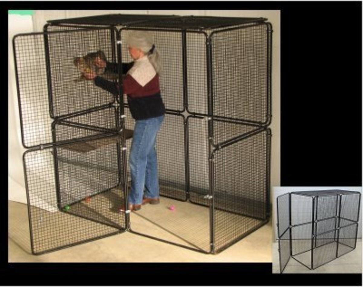 diy cat cage indoor Free Shipping Available