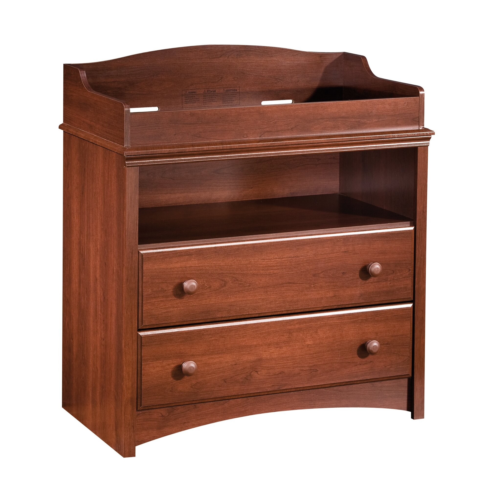 light brown changing table