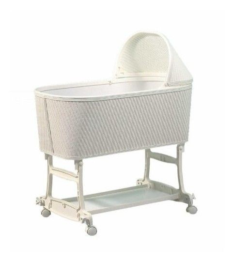 Burlington baby wicker bassinet cradle white review