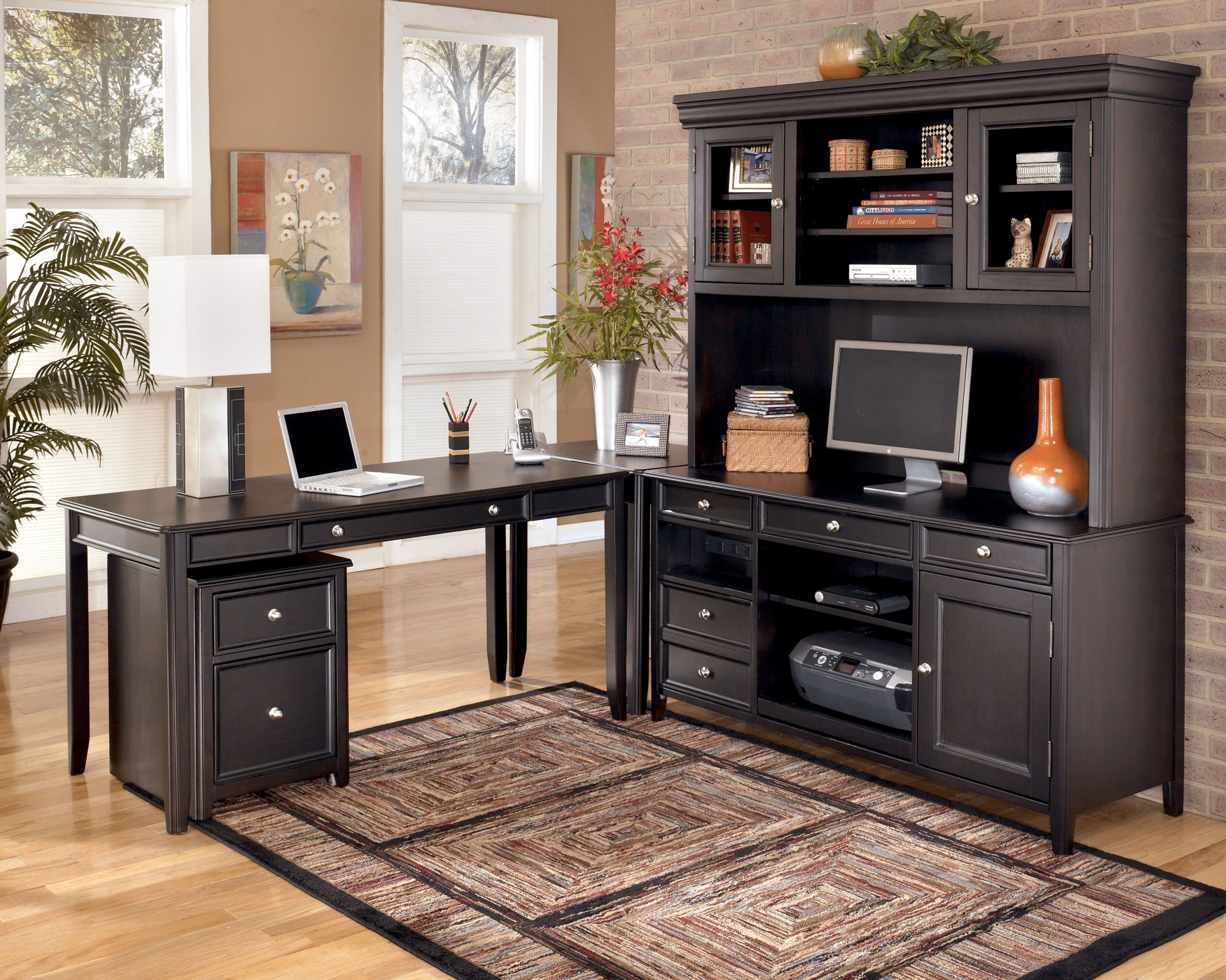 Corner desks with hutch for home office 2
