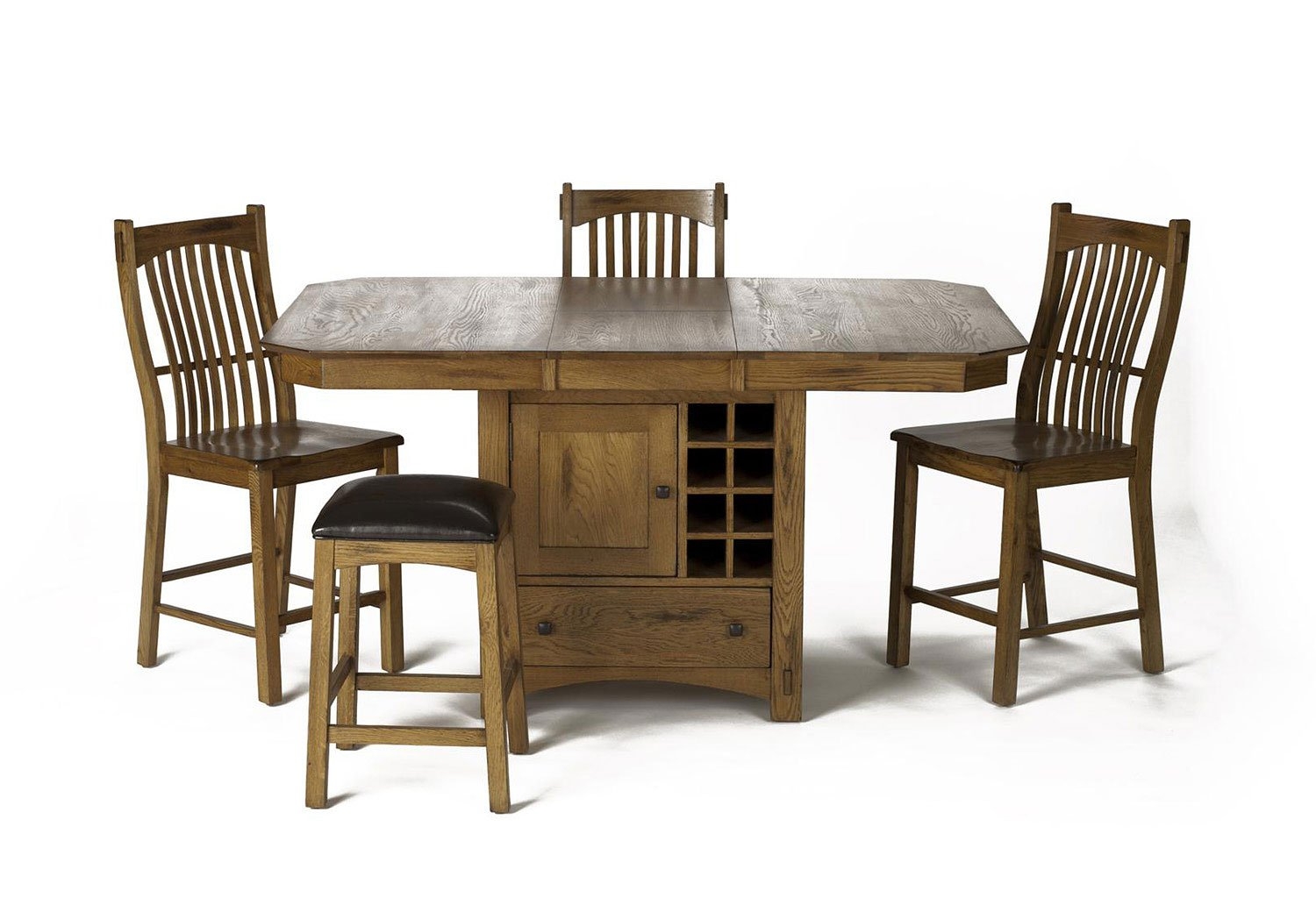 Dining table with wine storage 5