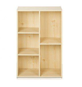 Floor storage beech melamine wooden cube bookcase with cec fsc