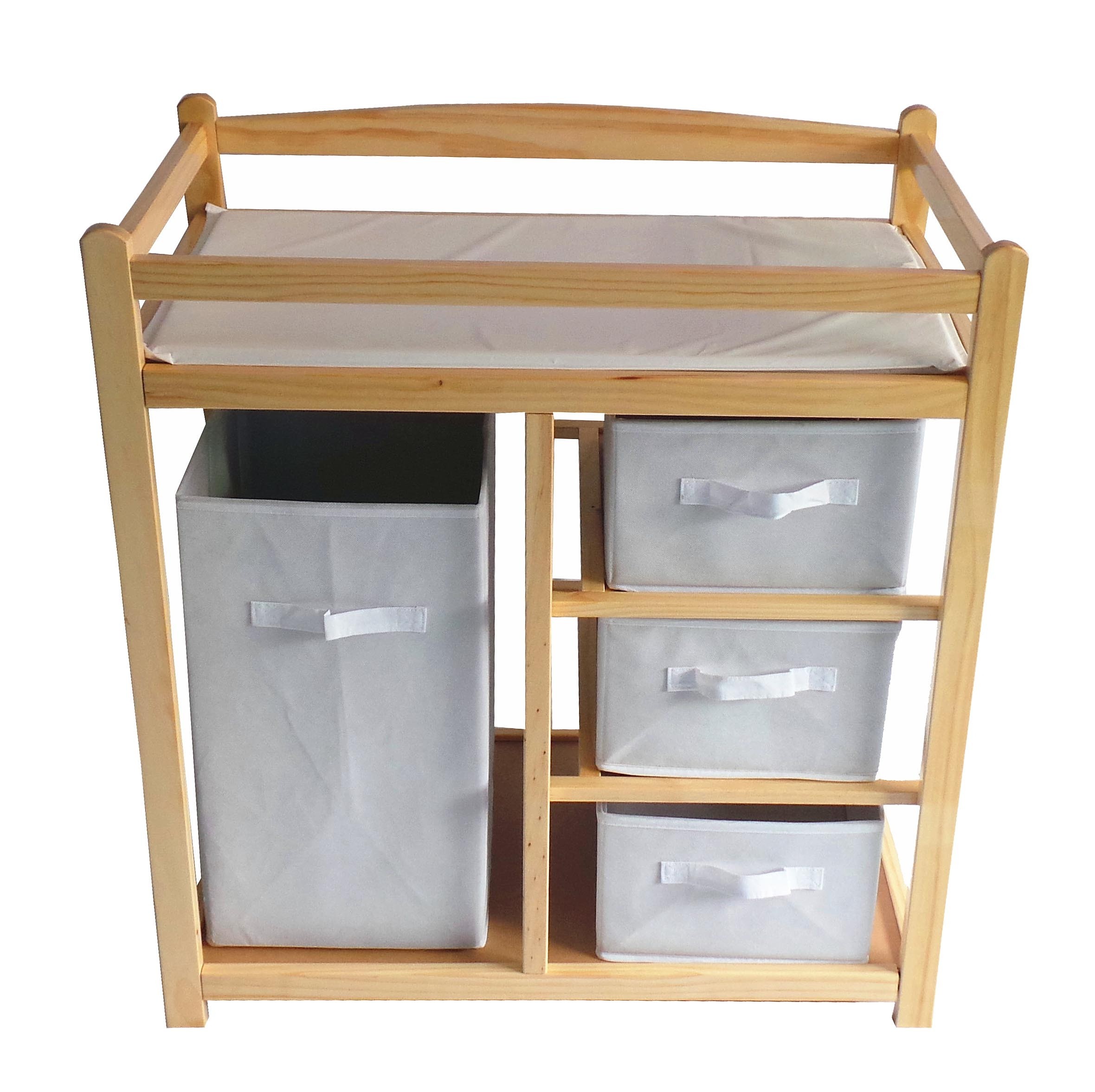 wooden baby changing unit