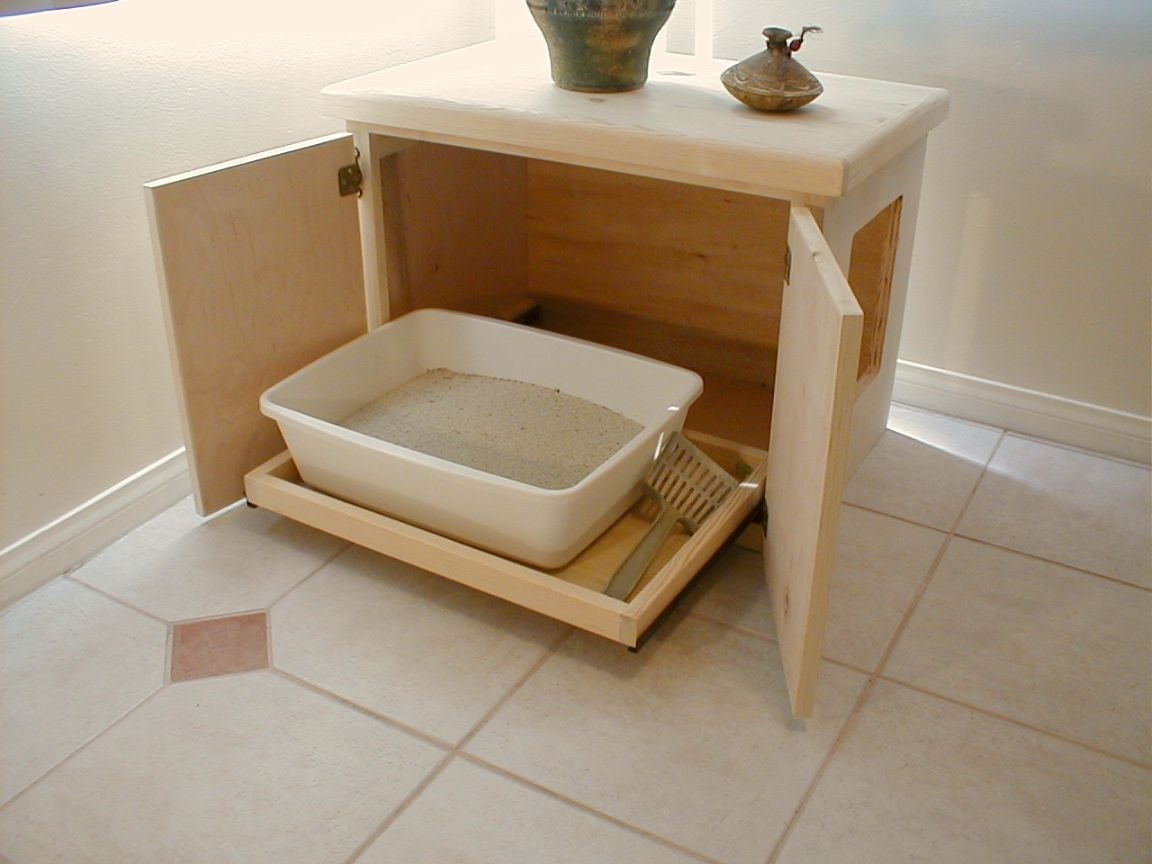 Kitty litter boxes furniture