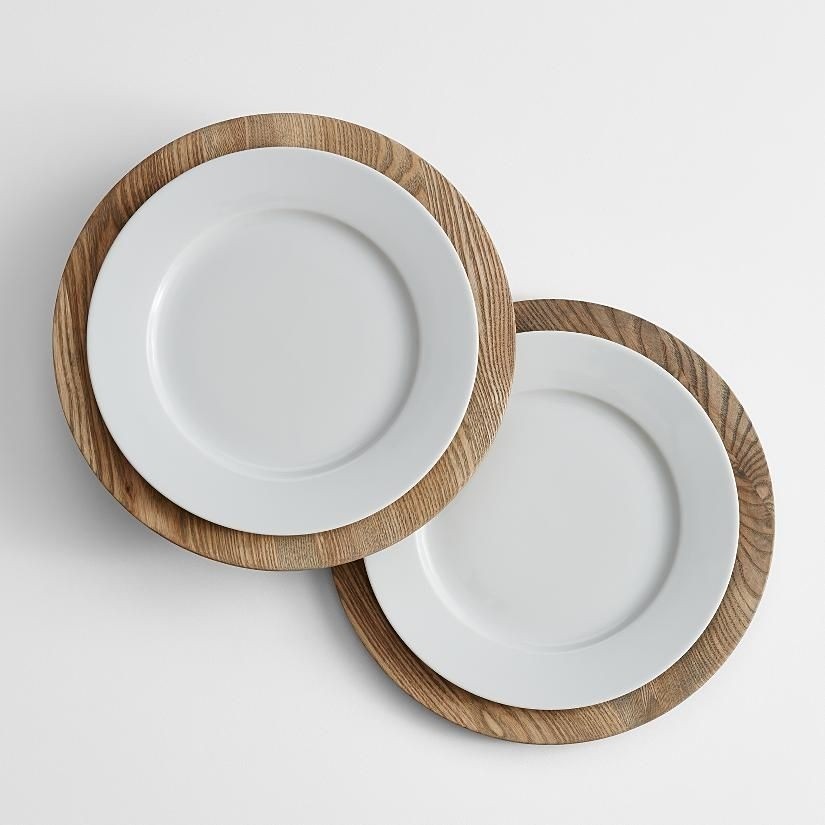 Red envelope wood charger plates
