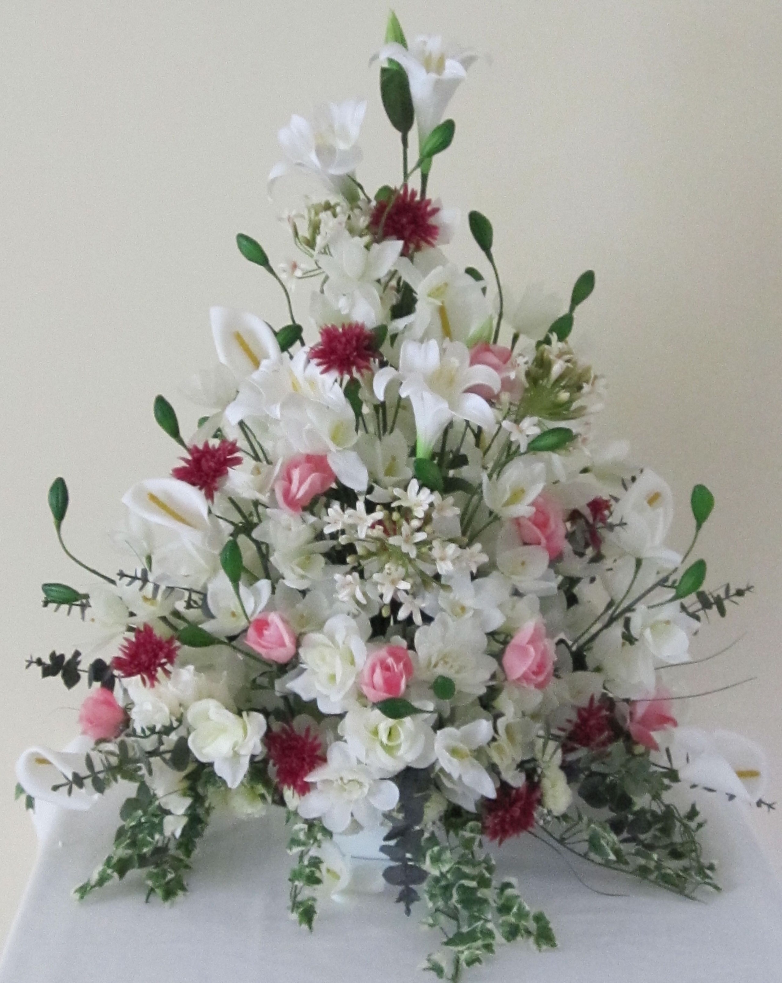 Silk floral arrangement