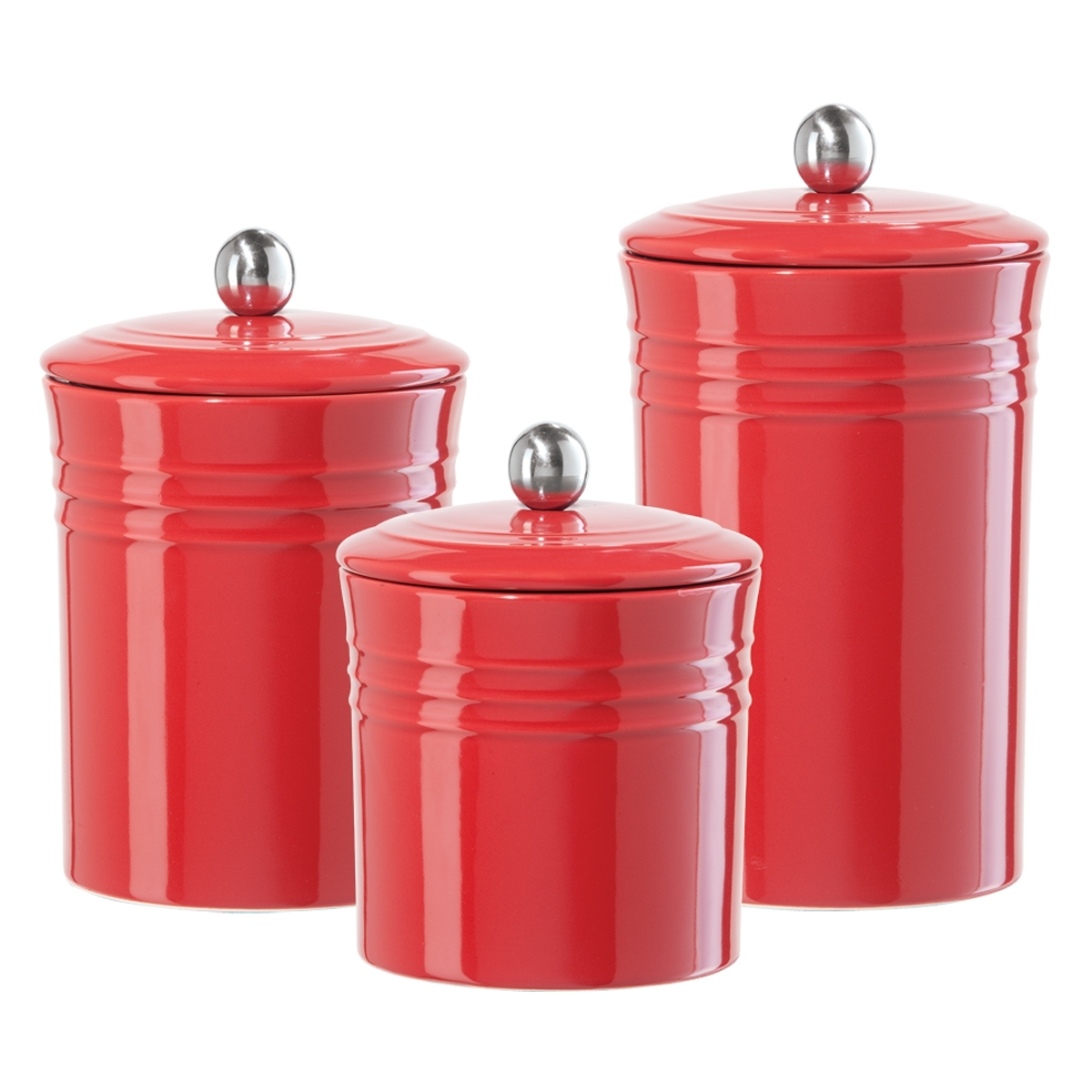 Kitchen Canisters Set Ideas On Foter   The Ribbed Ceramic Canister Collection Is A Available In Three Sizes 