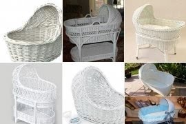white cane bassinet