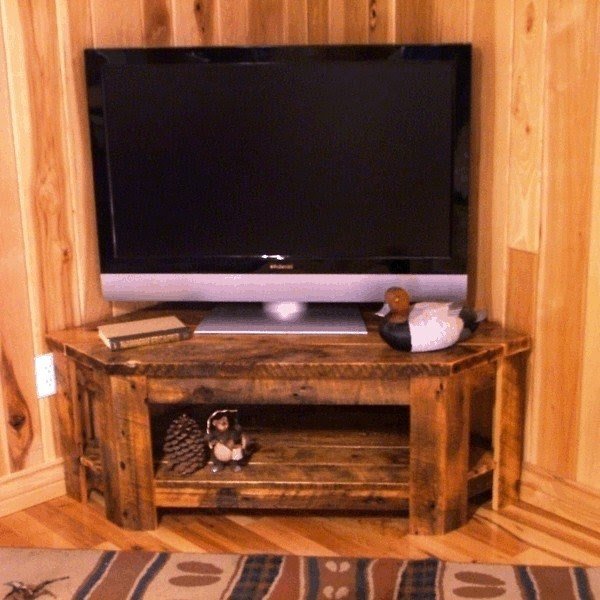Wood corner tv stands
