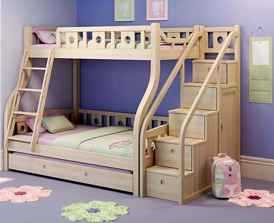 Double Bunk Beds With Stairs - Foter