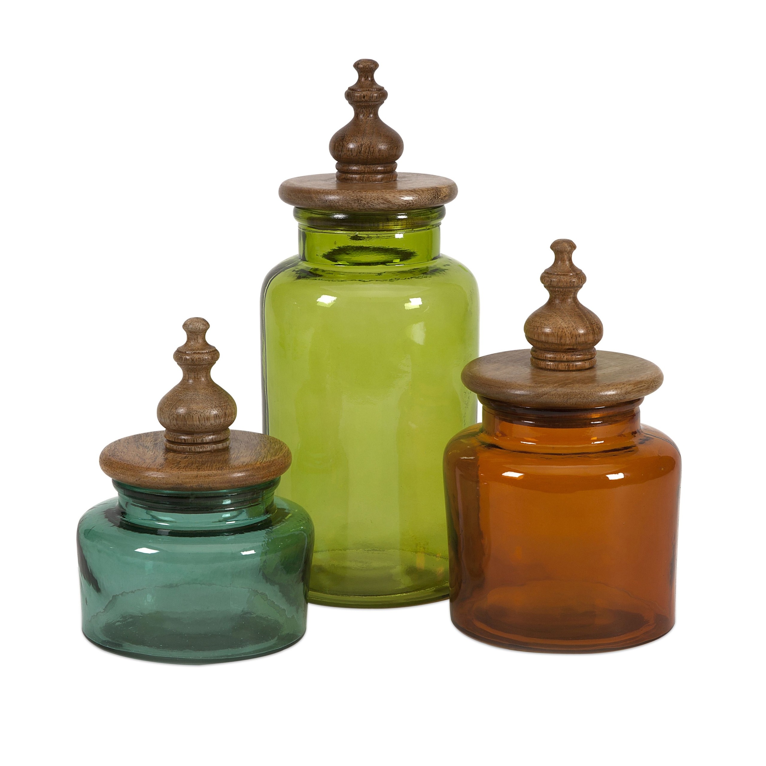 Colored Glass Kitchen Canisters - Foter