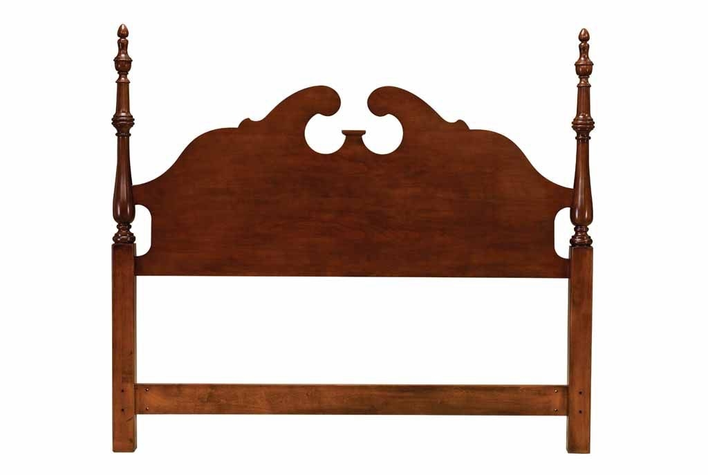 Cherry headboard queen deals bed