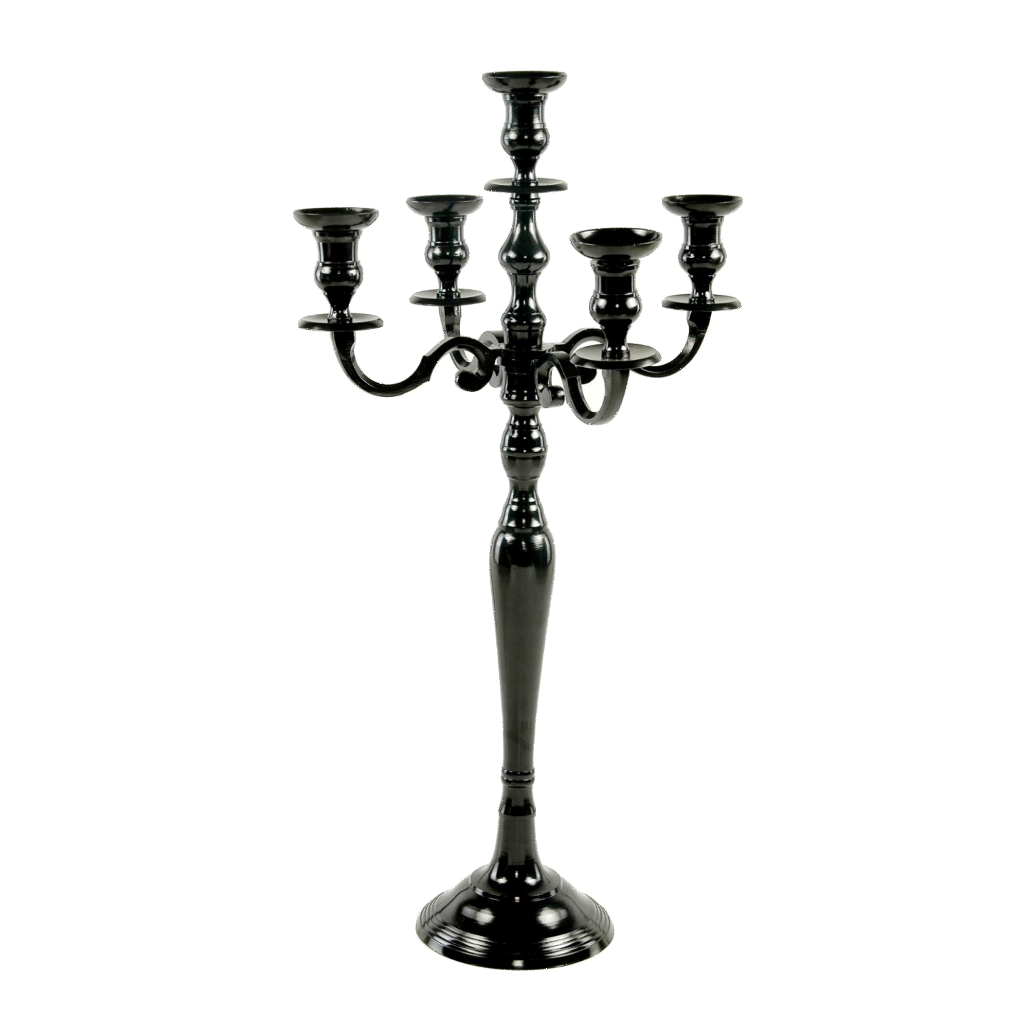 Decorative accessories candelabras wrought iron candelabra black