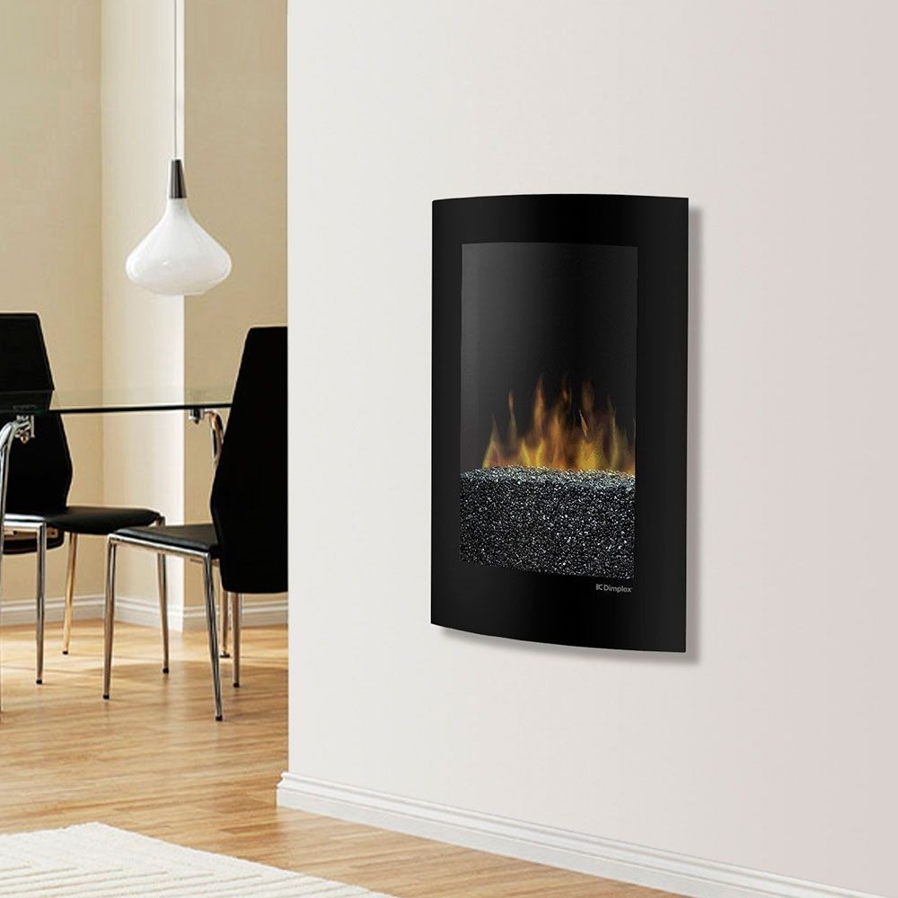Dimplex 23 inch convex black wall mounted electric fireplace vcx1525