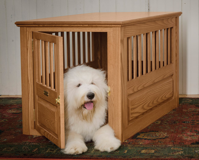 Dog crate solid wood crate furniture orvis