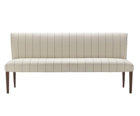 Fitzgerald upholstered bench french stripe contemporary benches