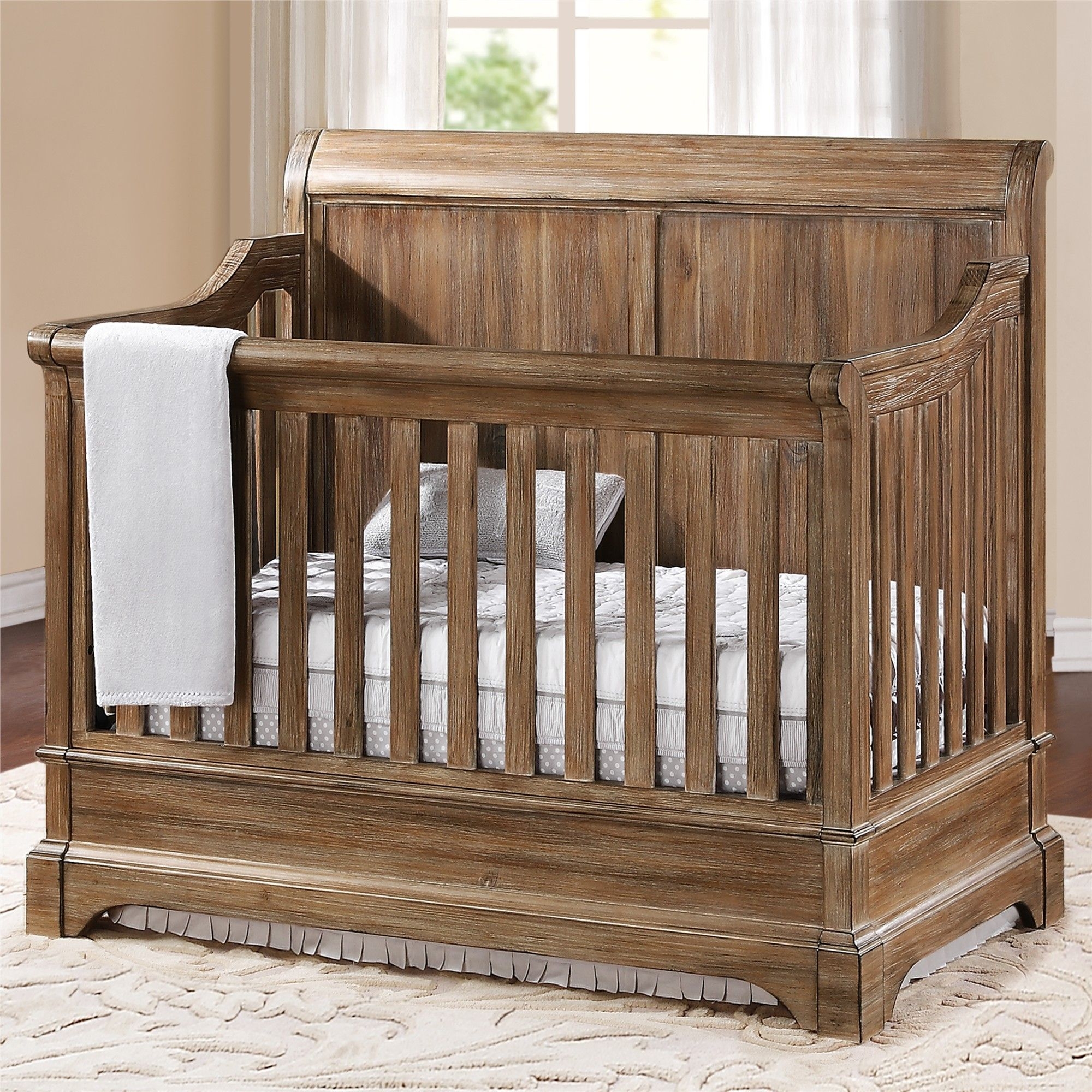 For baby crib made of the solid wood added by