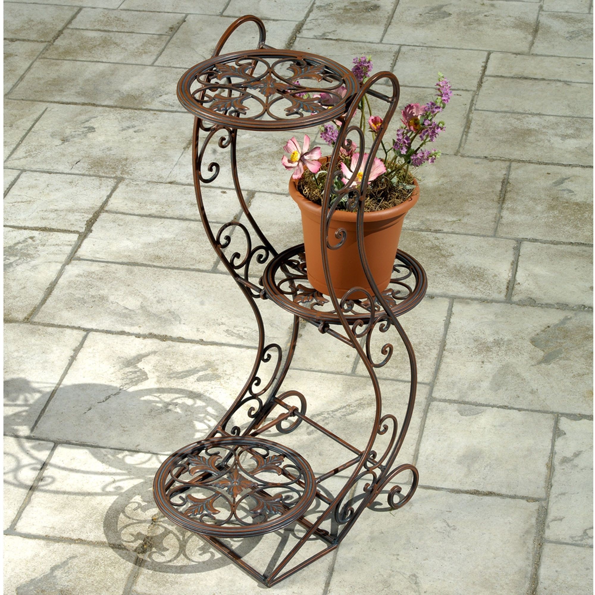 Home frascati 3 tier metal plant stand