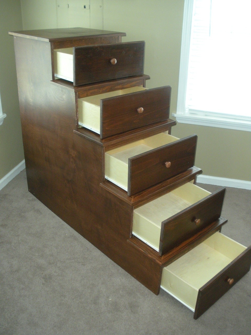 cabin bed with steps