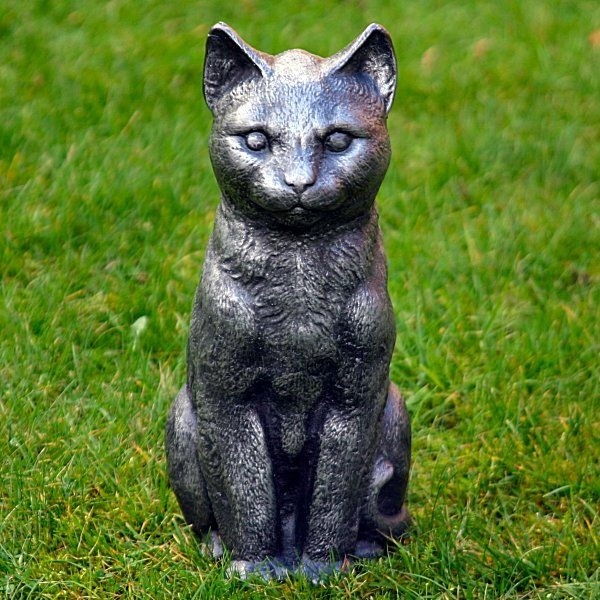 metal cat garden statue