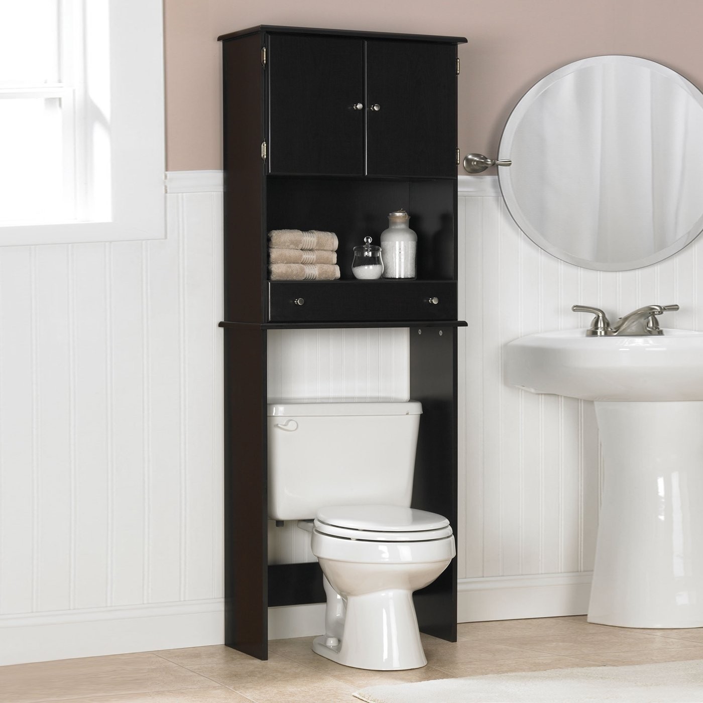 Black Over The Toilet Storage - Foter