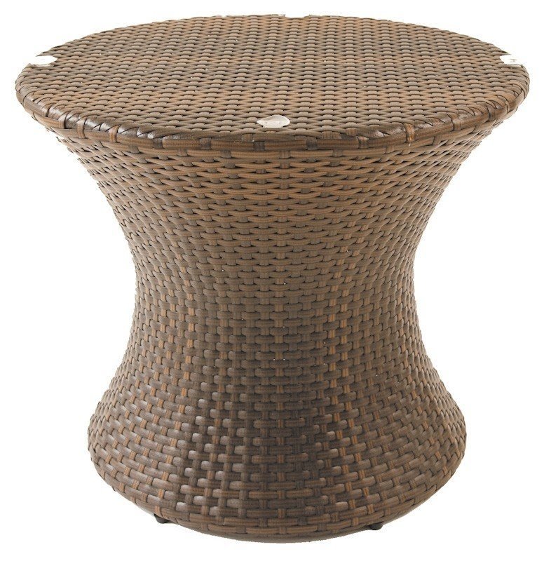 Rattan coffee table round
