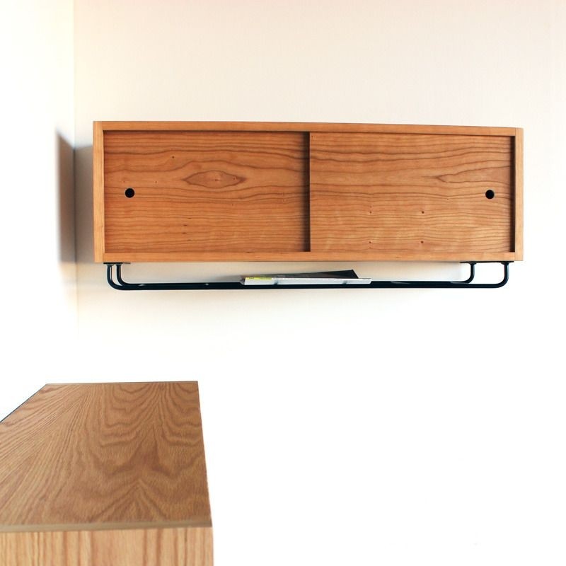 Wall mounted media storage cabinet 3