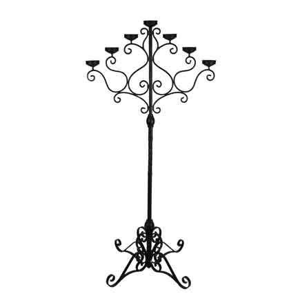 Wrought iron candelabra linen effects minneapolis mn table top