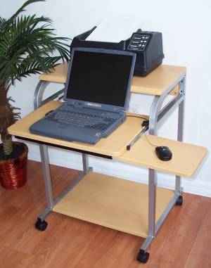 Small Computer Table With Wheels Ideas On Foter