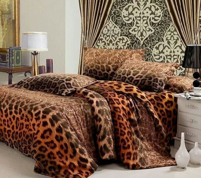 Animal print bedding sanded luxury duvet cover king size bedding