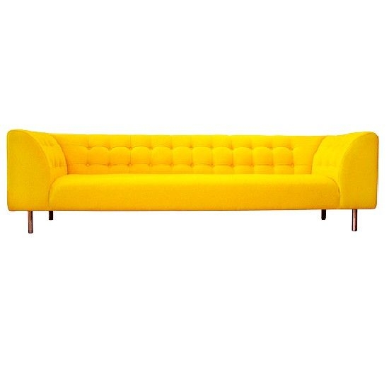 Beautiful yellow sofas collection yellow long sofa leather for big
