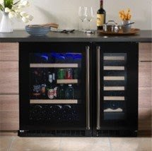 Cabinet with wine cooler