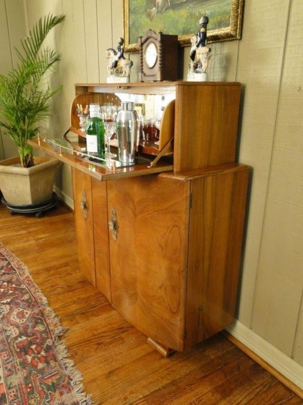 Folding deals liquor cabinet