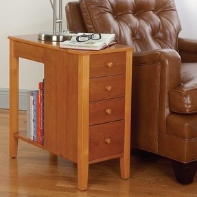 Narrow End Table With Drawers Ideas On Foter