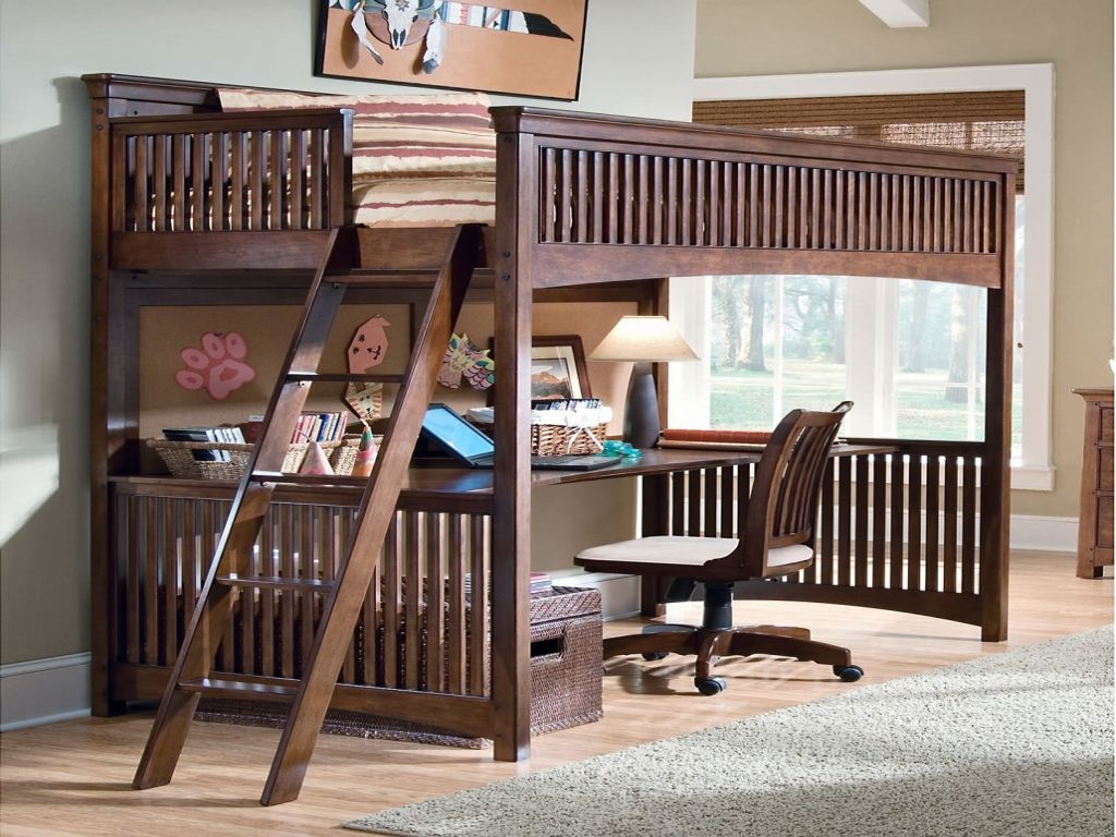 Bunk Bed With Desk Under Ideas On Foter